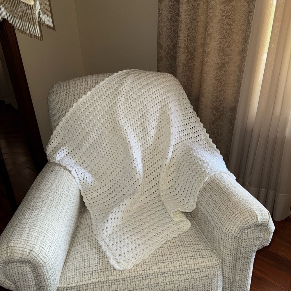 Crocheted baby blankets